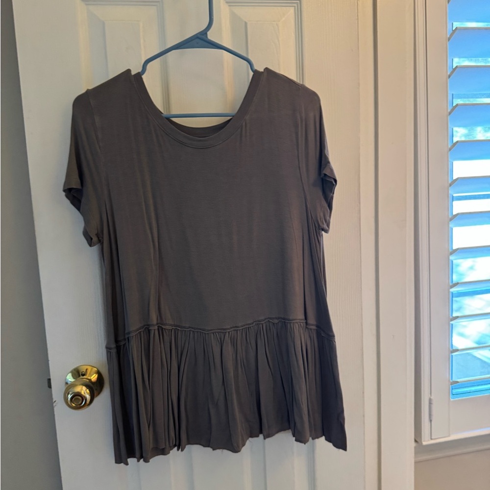 Mossimo Supply Co. Women's Brown Short Sleeve Tunic
